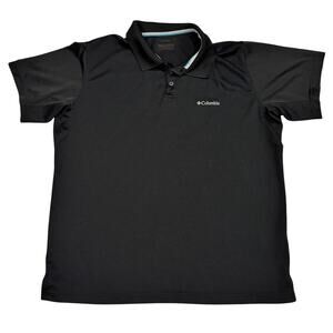 Columbia Micro Pique Golf Polo Black Performance XL